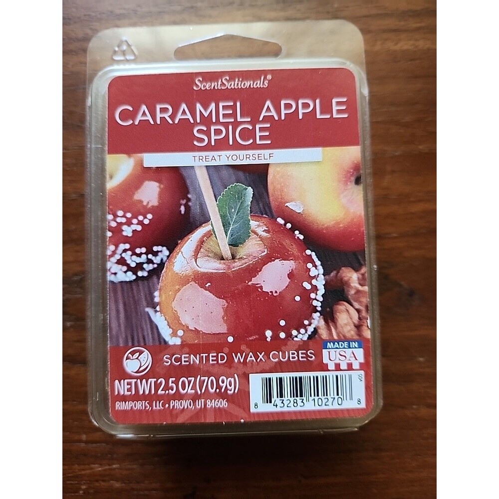ScentSationals Scented Fragrance Wax Cubes Caramel Apple Spice New